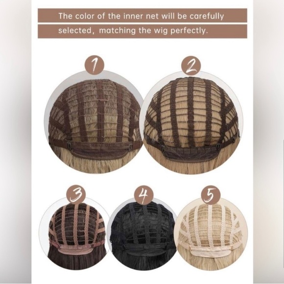 Chocolate Brown Wavy Long Wig with bangs 26” - Picture 12 of 12